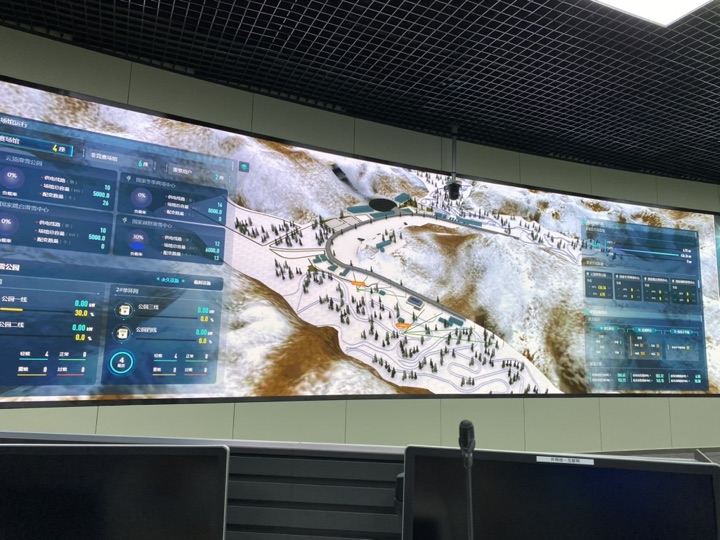 大型活动保障项目现场照片，多屏运行环境