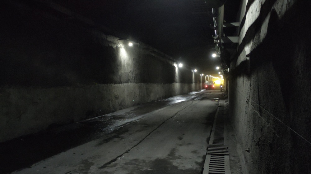 Underground mining tunnel environment
